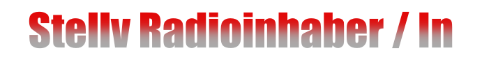 Stellv Radioinhaber / In